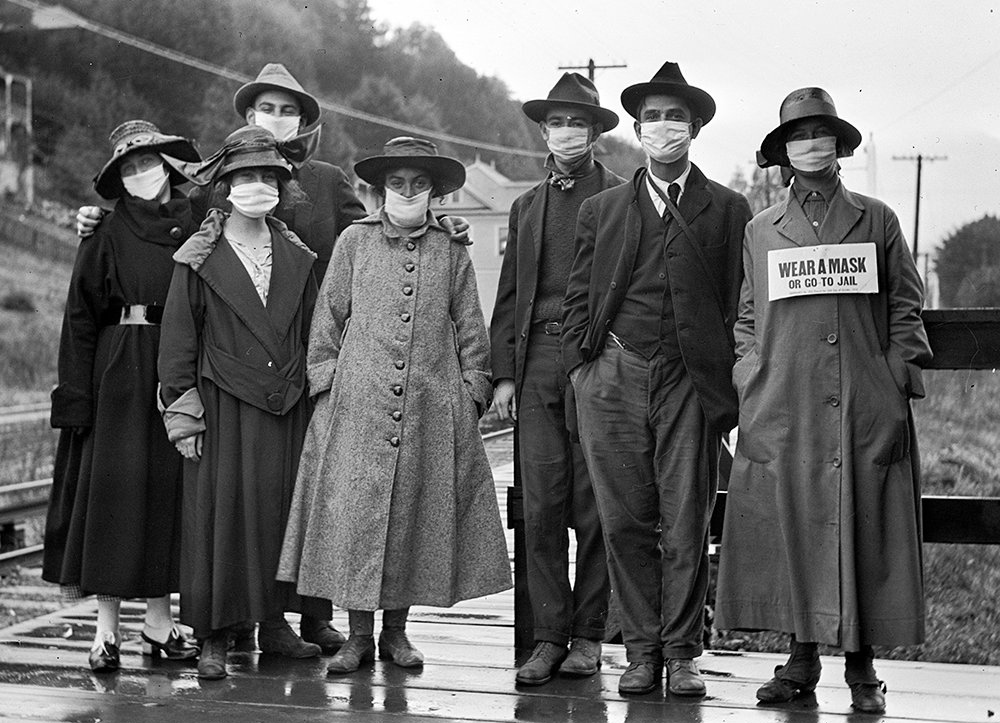 archives de la grippe espagnole - Mill Valley, Californie 1918