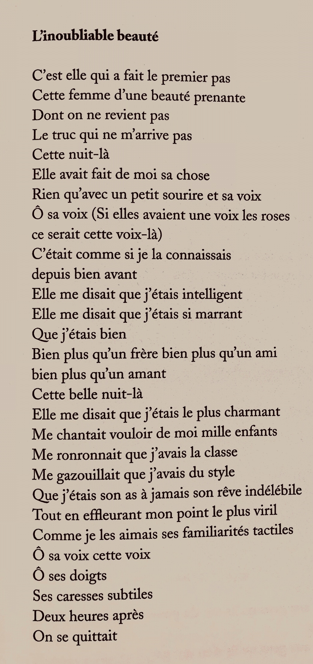 La poésie française d'hier à aujourd'hui