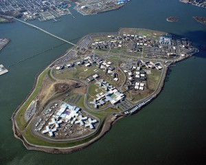 In this December 1999 photo, the Rikers Island Penal Complex in New Yorks East River is seen from the air. Dominique Strauss-Kahn, the chief of the International Monetary Fund, is currently confined to the facility after he was charged with trying to rape a maid at a New York City hotel where he was staying. (AP Photo/Julia Robertson)