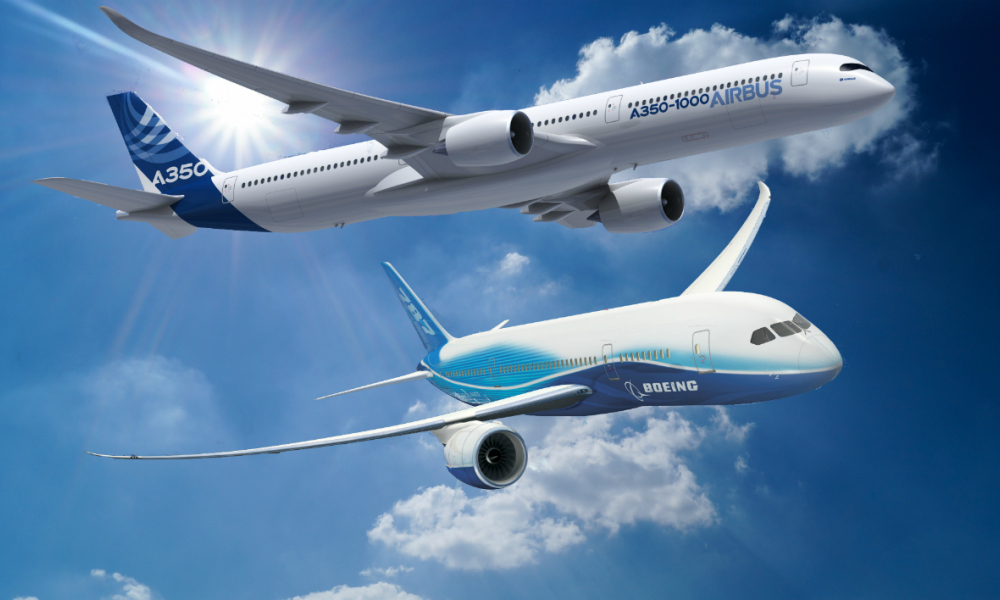 Mégacommandes d'avions: Airbus et Boeing font le plein - Challenges