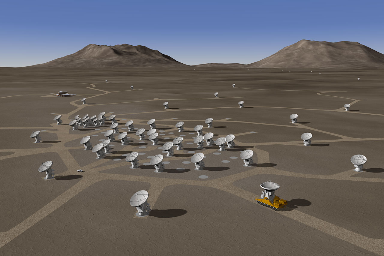 Sur le plateau aride de Chajnantor, les antennes d'ALMA sont en fleurs – Exploration spatiale
