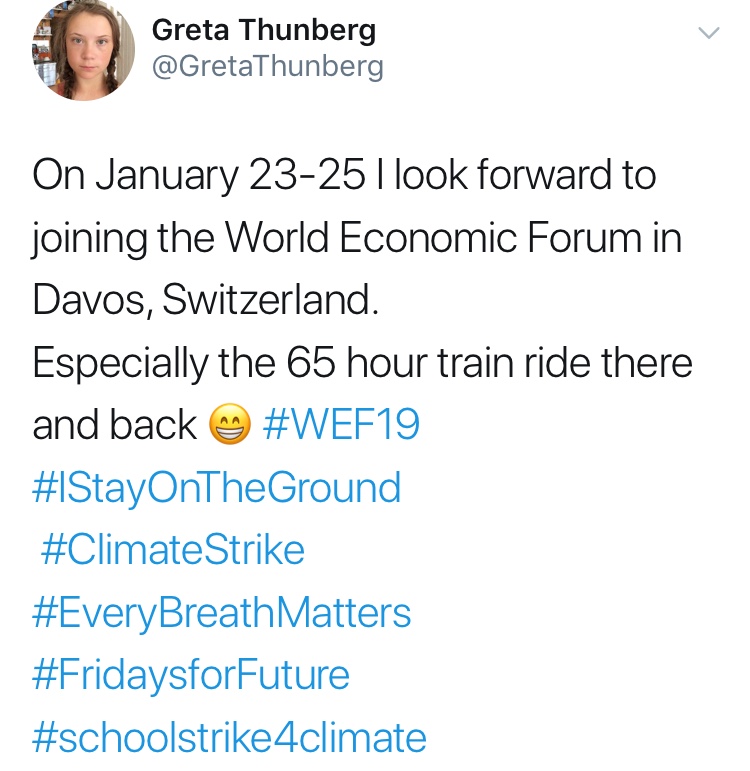 Greta Thunberg sera présente au WEF la semaine prochaine.